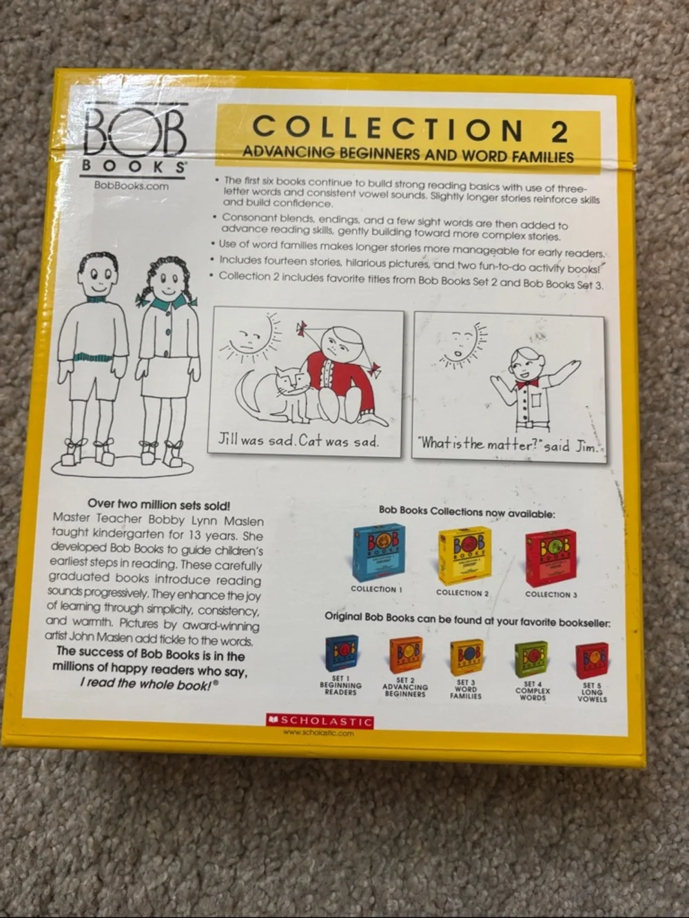 BOB Books Collection 2 Beginner Reading Set - Yellow